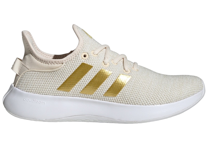 adidas Cloudfoam Pure SPW Cloud White Gold Metallic Wonder White Women s ID5640 US