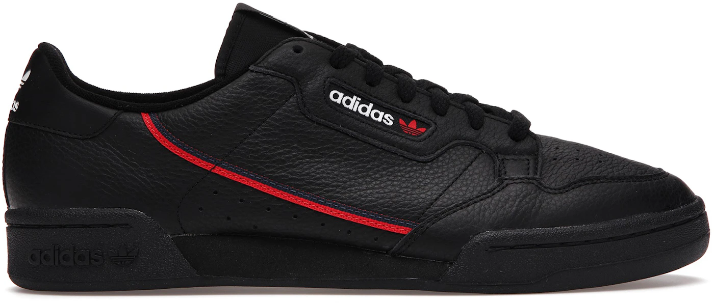 Crónico cultura Barry adidas Continental 80 Black Scarlet Red Men's - G27707 - US