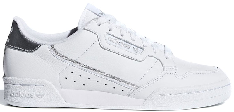 adidas continental white silver