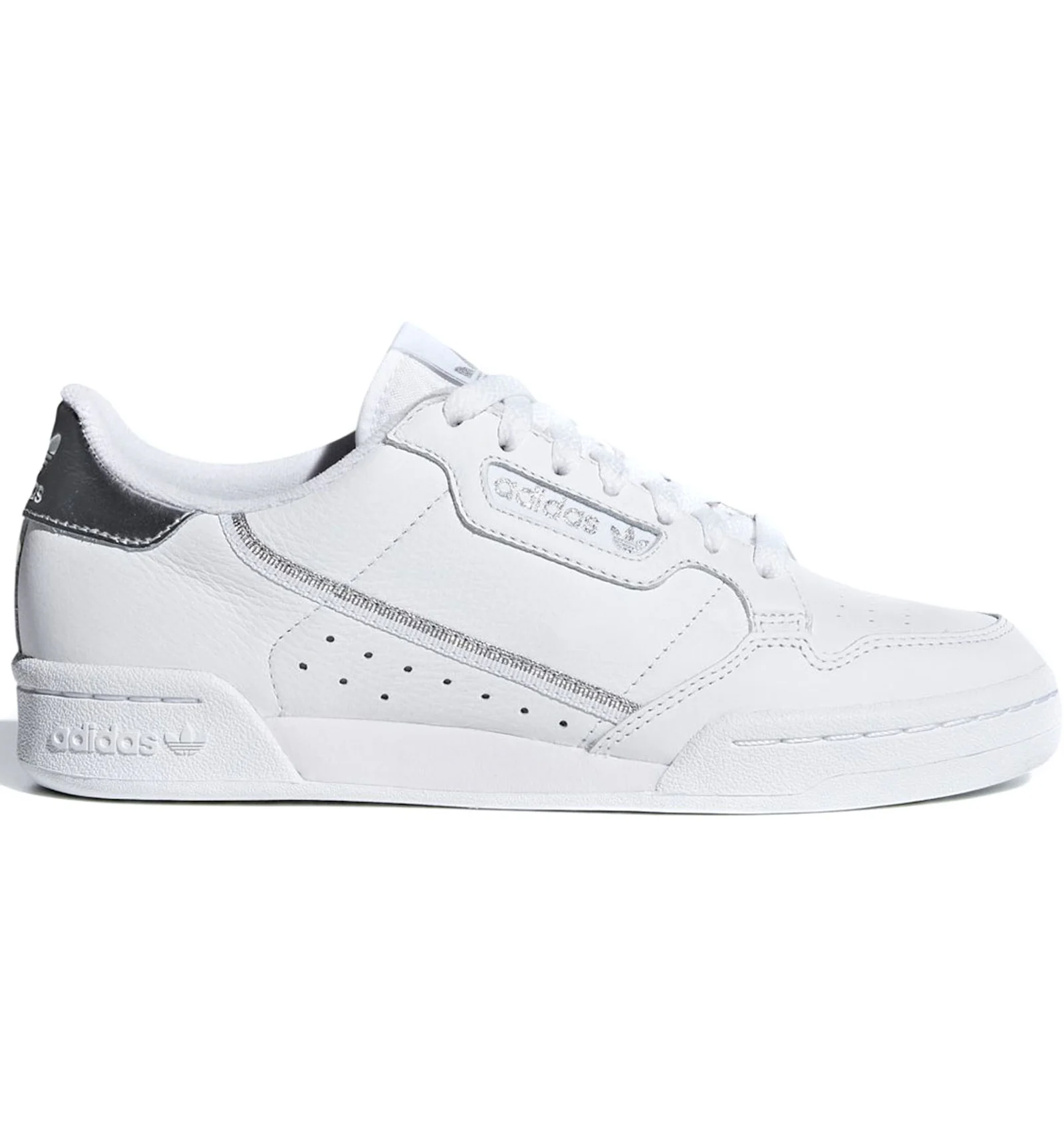 adidas Continental 80 Cloud White Silver Metallic Women s