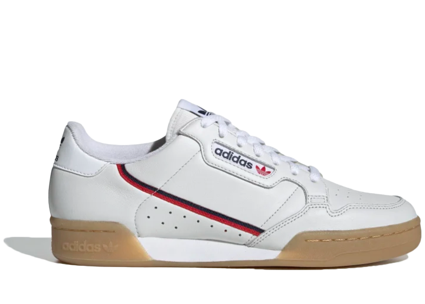 Men's sneakers and shoes adidas Originals Continental 80 Stripes Footwear  White/ Grey Two/ Off White | Queens