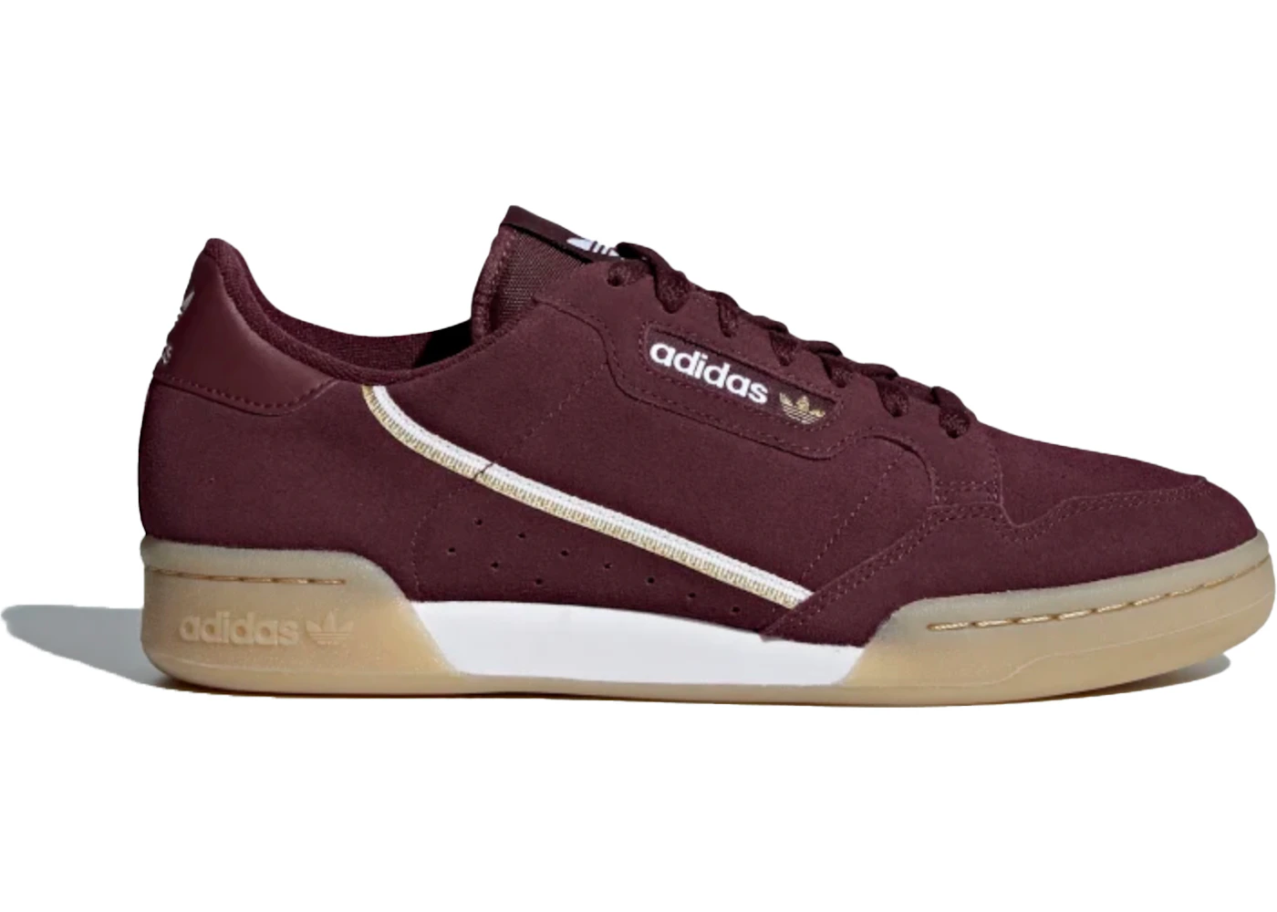 Adidas originals 2025 continental 80 maroon