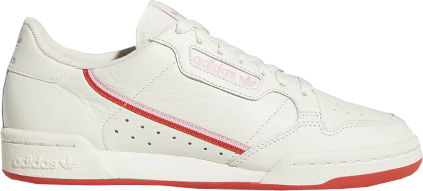 adidas Continental 80 Off White Active Red (Women's) - EE3831 - US