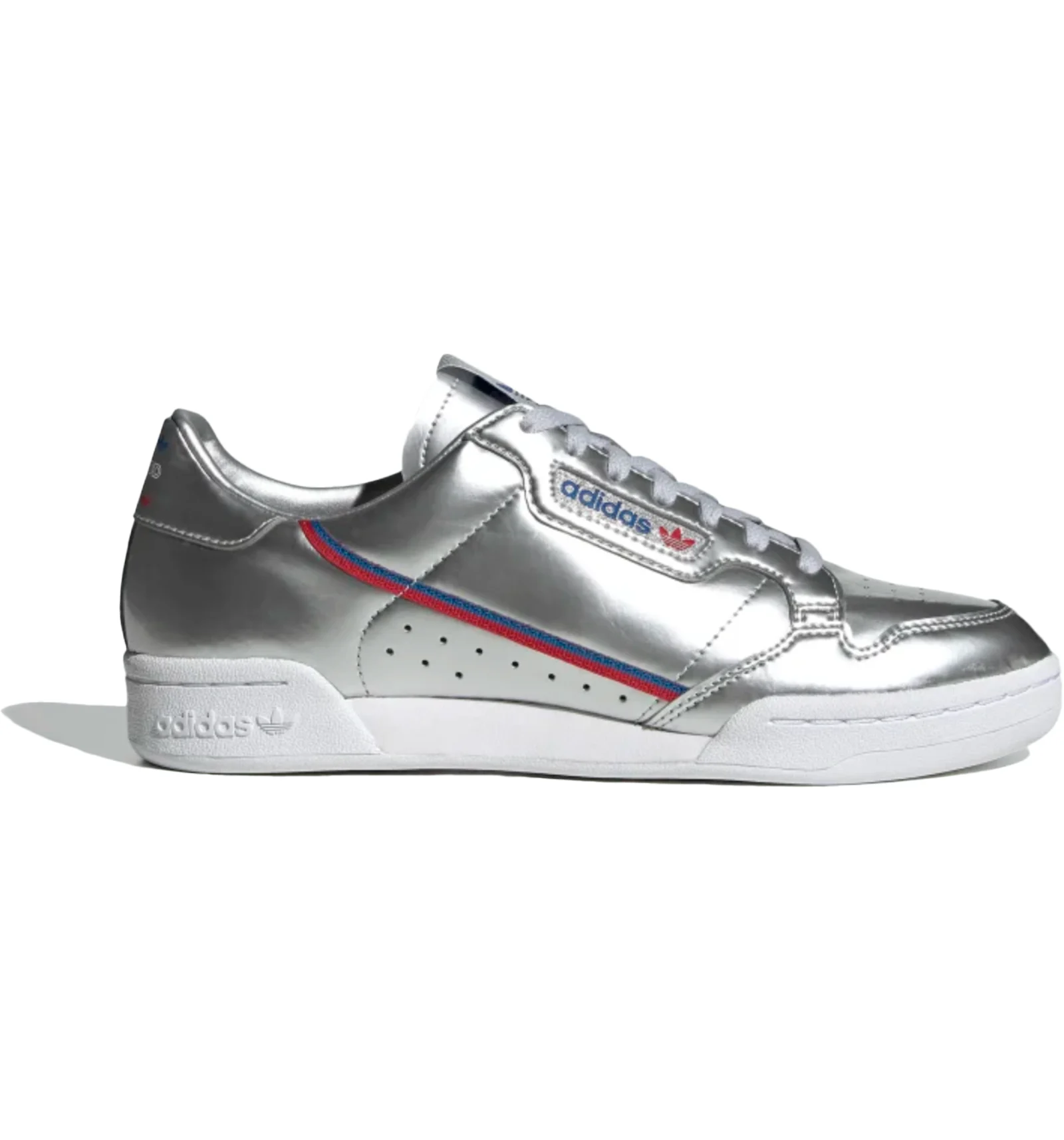 Adidas continental 80 white 2025 and silver