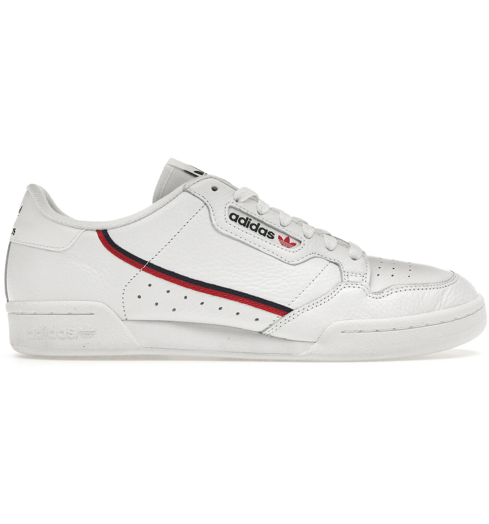 Adidas Continental 80 White Scarlet Navy G Us Adidas Continental 80 White Scarlet Navy G Us