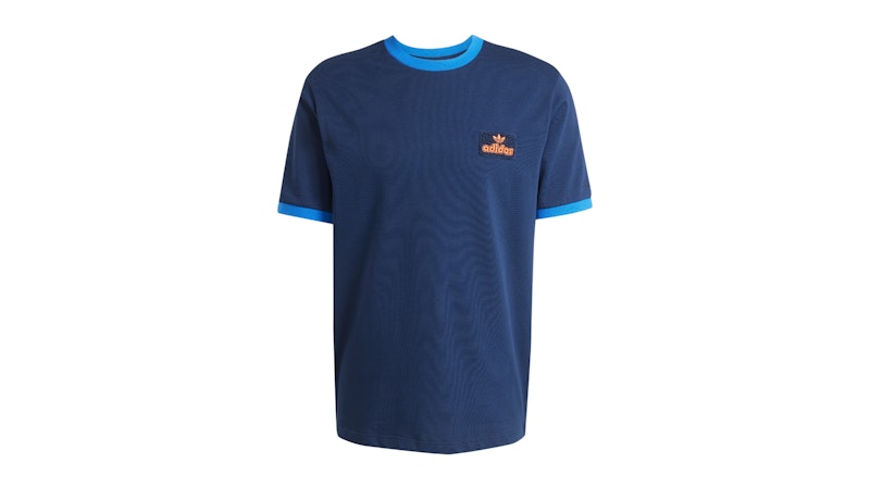 【adidas】 アディダス M CONTRAST TEE NIGHTINDIGO 国内発送 adidas Contrast T-Shirt Night Indigo メンズ - SS25 - JP