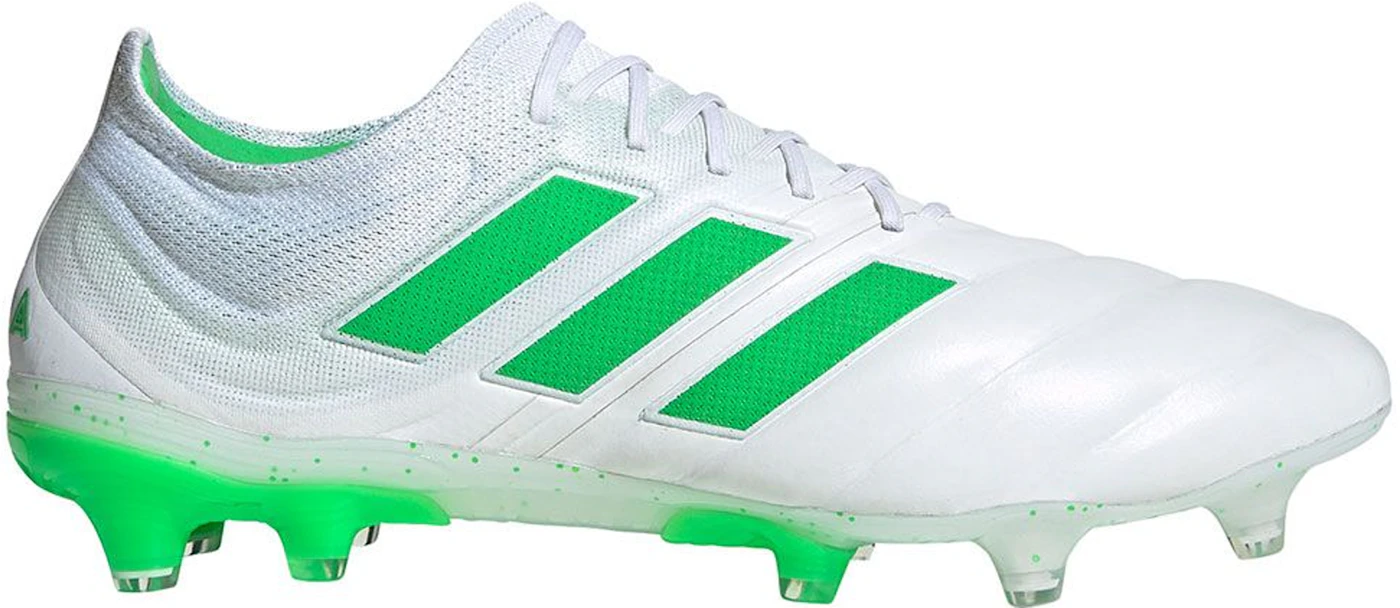 adidas Copa 19.1 Firm Ground Cloud White Solar Lime Men's - BB9186 