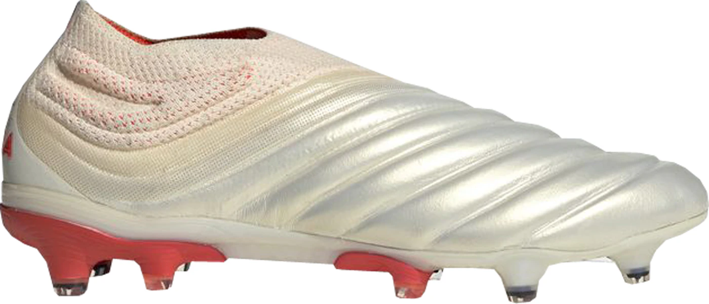adidas Copa 19+ Firm Ground Cleat Off White Solar Red Men's - BB9163 - US