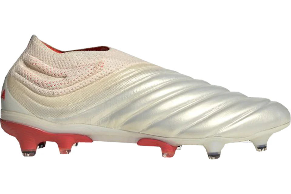 adidas Copa 19+ Firm Ground Cleat Off White Solar Red