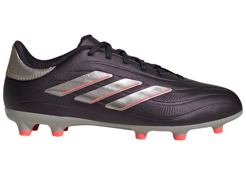Pre-owned Adidas Originals Copa Pure 2 League Fg Sneakers In Aurora Black/platinum Metallic/turbo