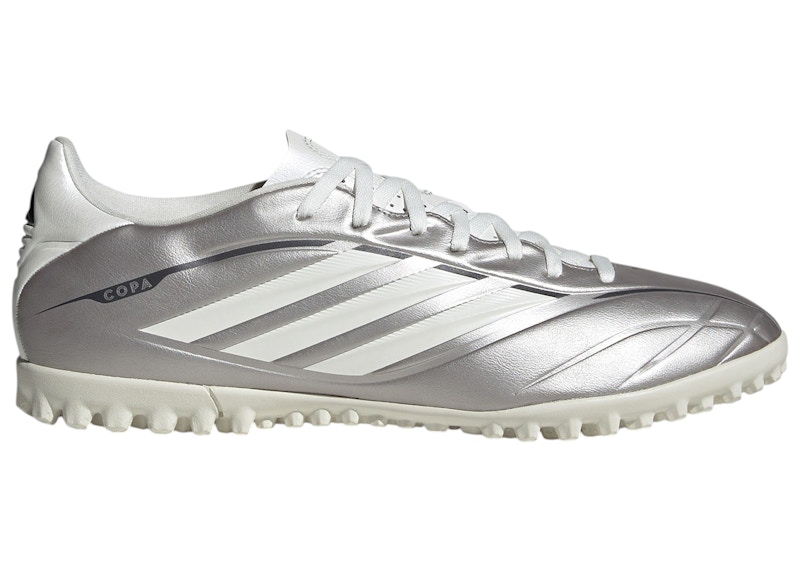 Men's Adidas Copa Pure 4 Club TF Ice Cold Precision Pack Sneakers in Taupe Metallic/Zero Metalic/Night Metallic