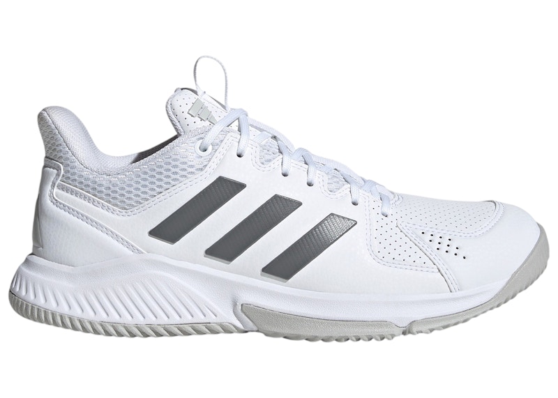 Adidas Court Flight White Grey (Women's) Sneakers in Cloud White/Grey Four/Grey Two
