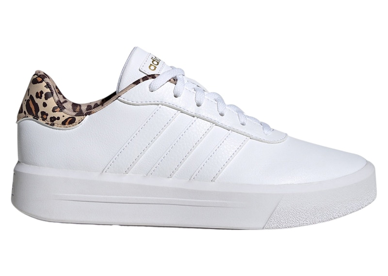 Pre-owned Adidas Originals Court Platform (women's) Sneakers In Cloud White/magic Beige