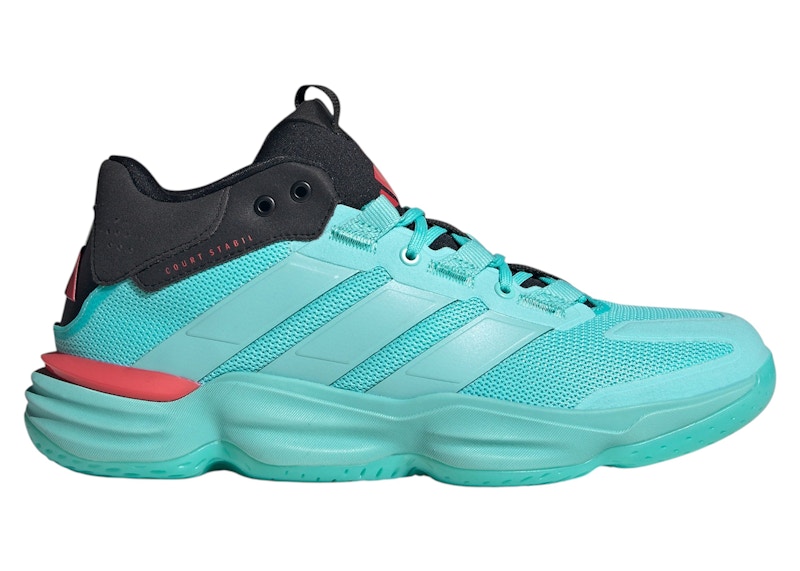 adidas Court Stabil Indoor Flash Aqua Semi Lucid Red - JR9541