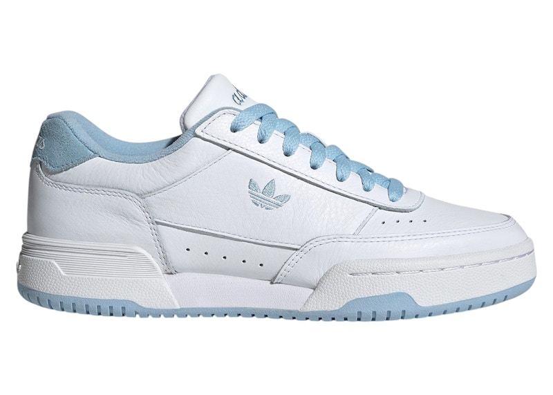 Pre-owned Adidas Originals Court Super White (women's) Sneakers In Cloud White/clear Sky Blue In Multi