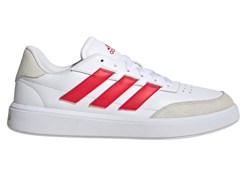 adidas Courtblock Cloud White Pure Ruby Off White - JP5342