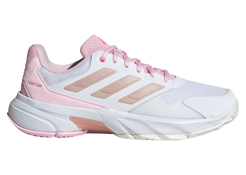 adidas Courtjam Control 3 Cloud White Silver Metallic Lucid