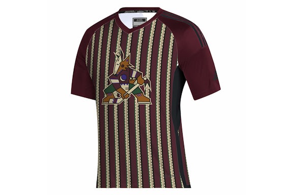 adidas Coyotes Hockey Tee Team Colleg Burgundy/Black/Multi