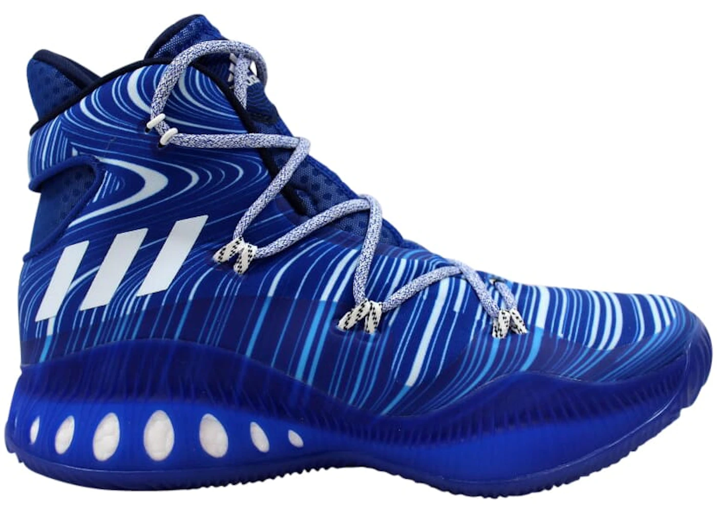 Adidas crazy explosive blue and white Clearance