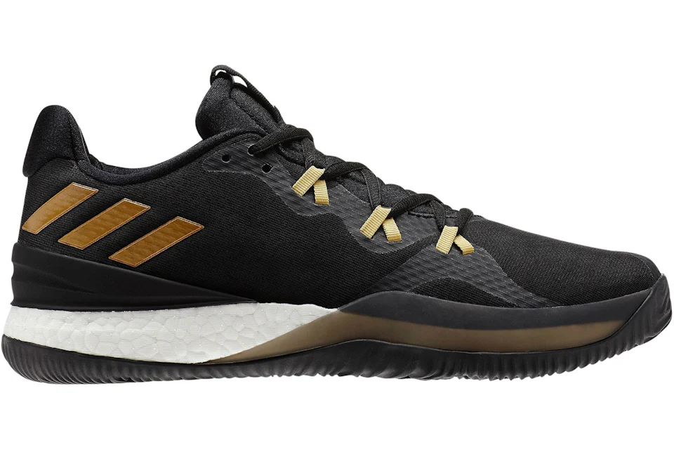Adidas crazylight boost top 2015 black and gold