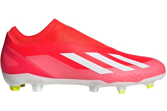 adidas Crazyfast League Laceless FG Rojo Nube Solar Blanco Equipo Amarillo Solar