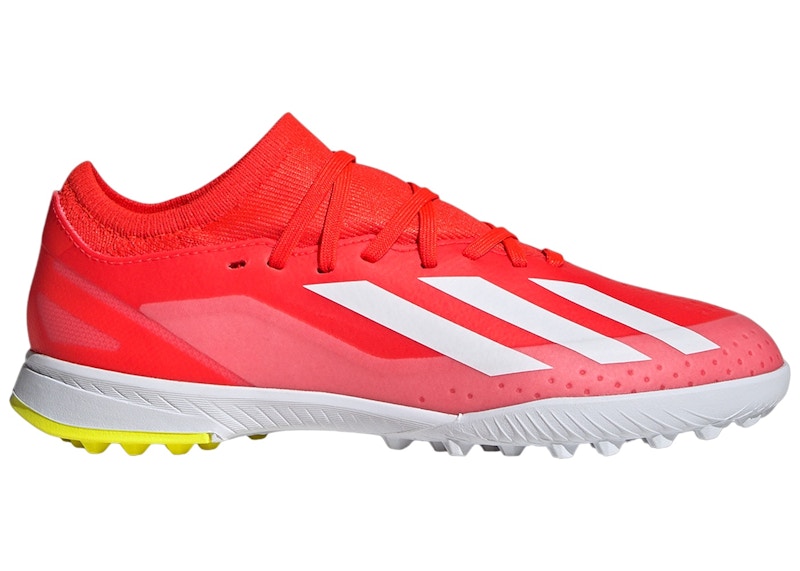 Pre-owned Adidas Originals Crazyfast League Turf Team Solar Yellow Sneakers In Solar Red/cloud White/team Solar Yellow 2 In Multi