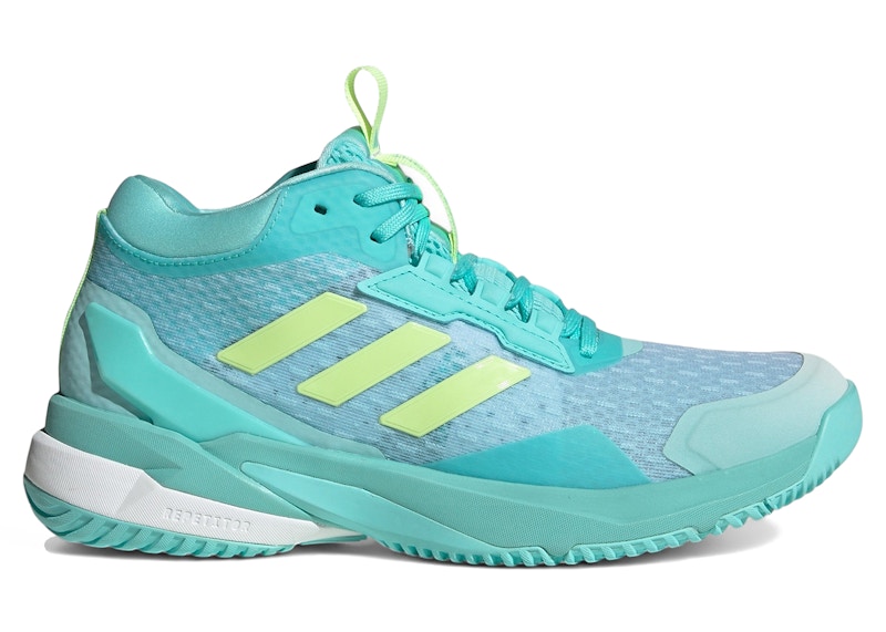 adidas Crazyflight 6 Mid Indoor Flash Aqua Hi-Res Yellow (Women's