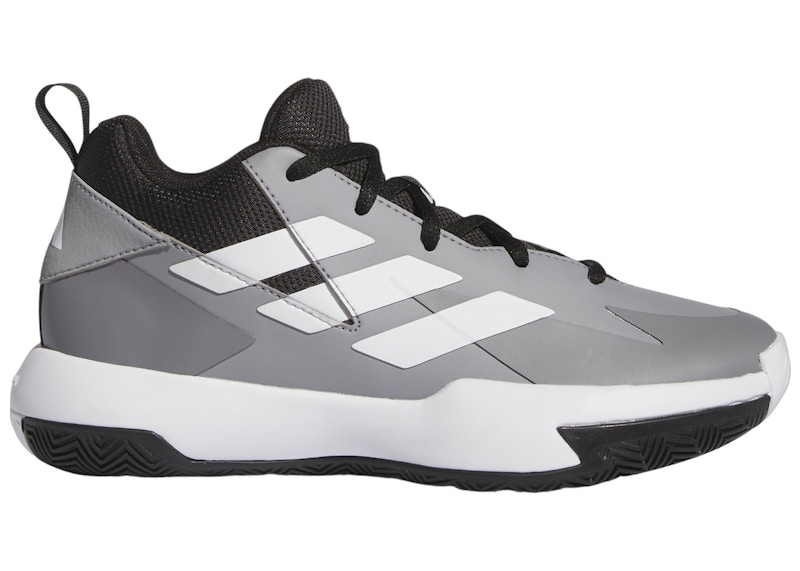 Pre-owned Adidas Originals Cross Em Up Select J Grey Sneakers In Grey Three/cloud White/core Black