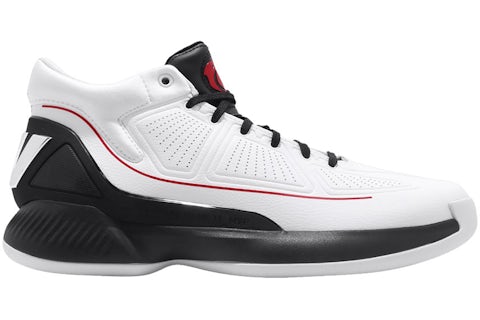 adidas D Rose 10 White Black Red Men's EH2369 US