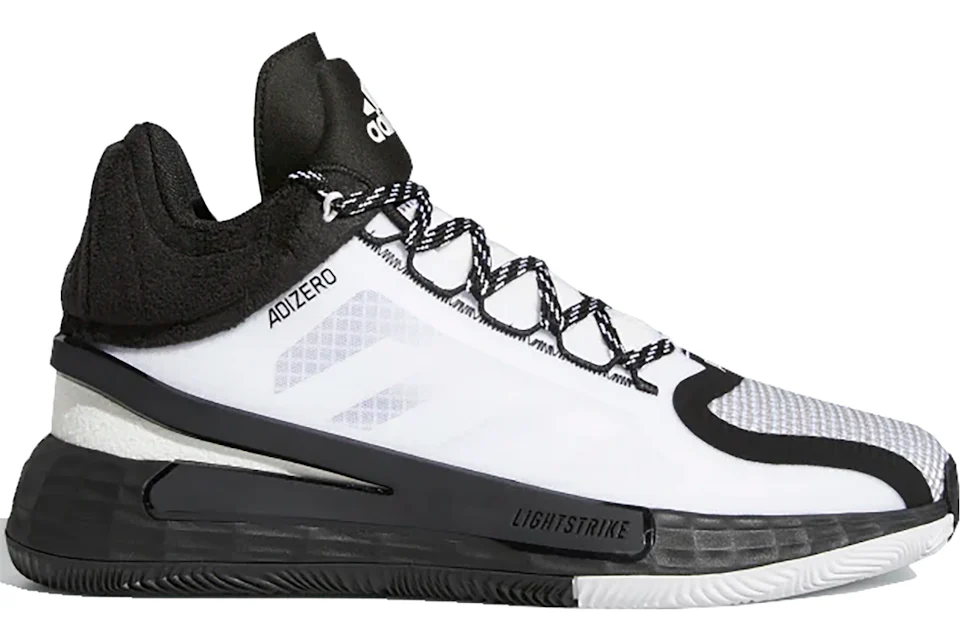 Derrick rose shoes hot sale black and white