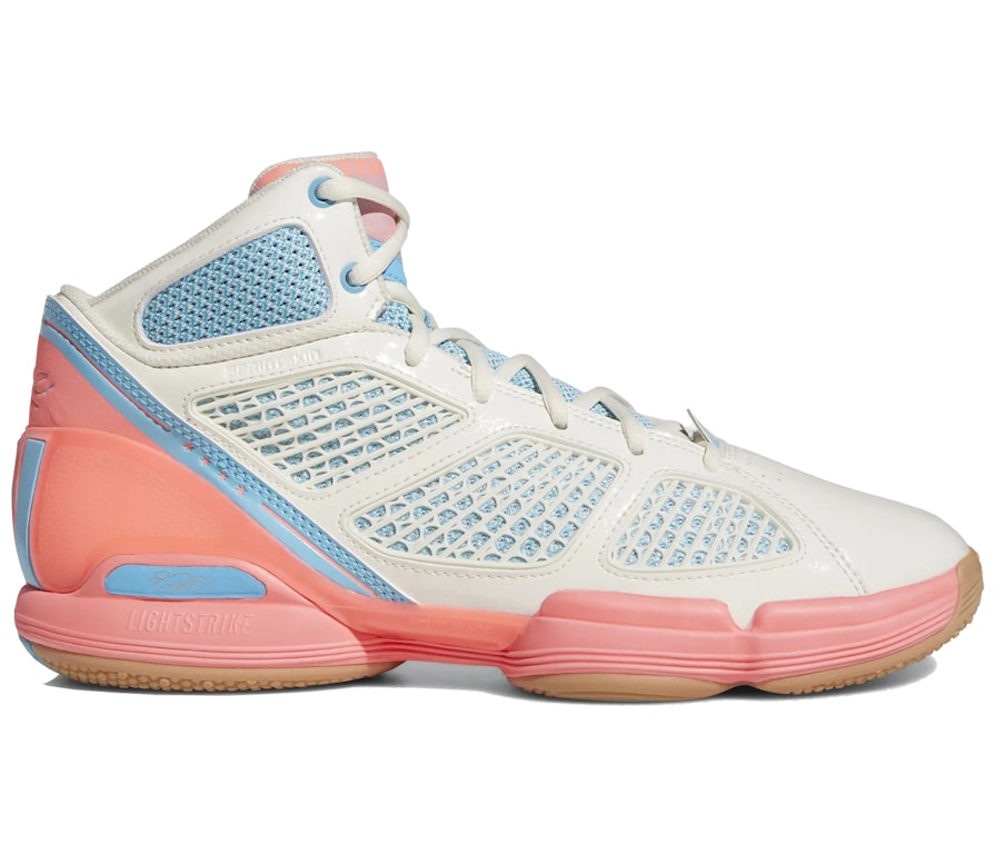 Pre-owned Adidas Originals Adidas D Rose 1.5 Restomod Off White Acid Red In Off White/acid Red/bright Cyan