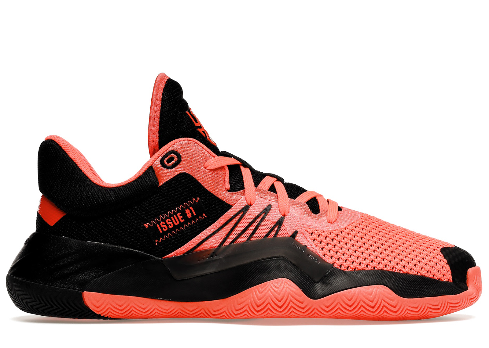 adidas Title Run Basketball Shoe Semi Solar Yellow/Solar Red/Core Black