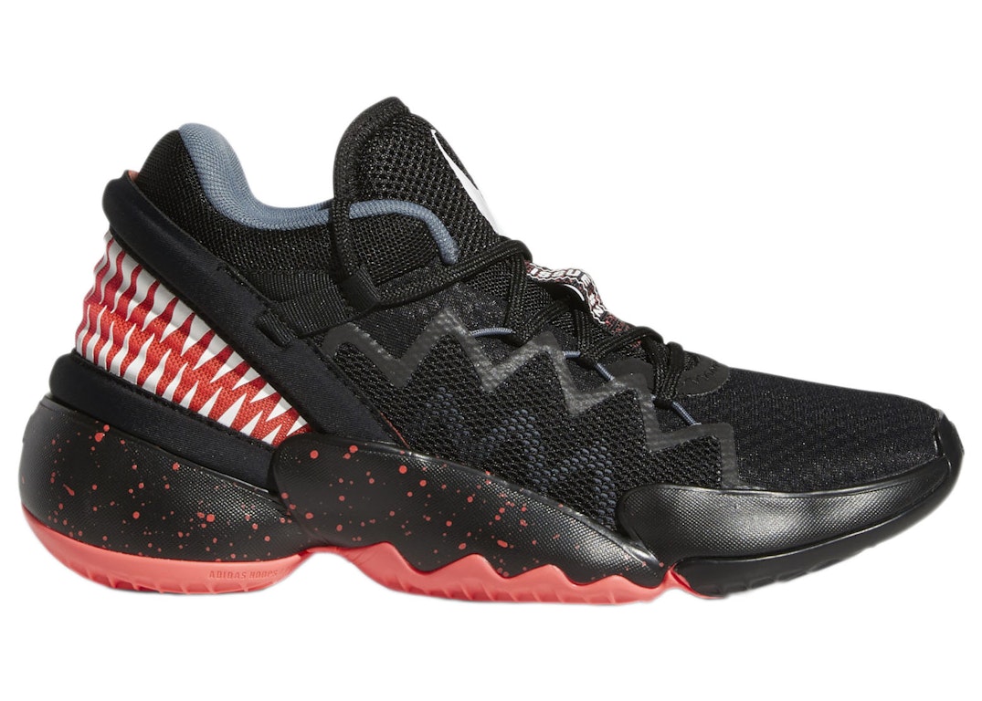 Pre-owned Adidas Originals Adidas D.o.n. Issue #2 Marvel Venom (kids) In Core Black/signal Pink/cloud White