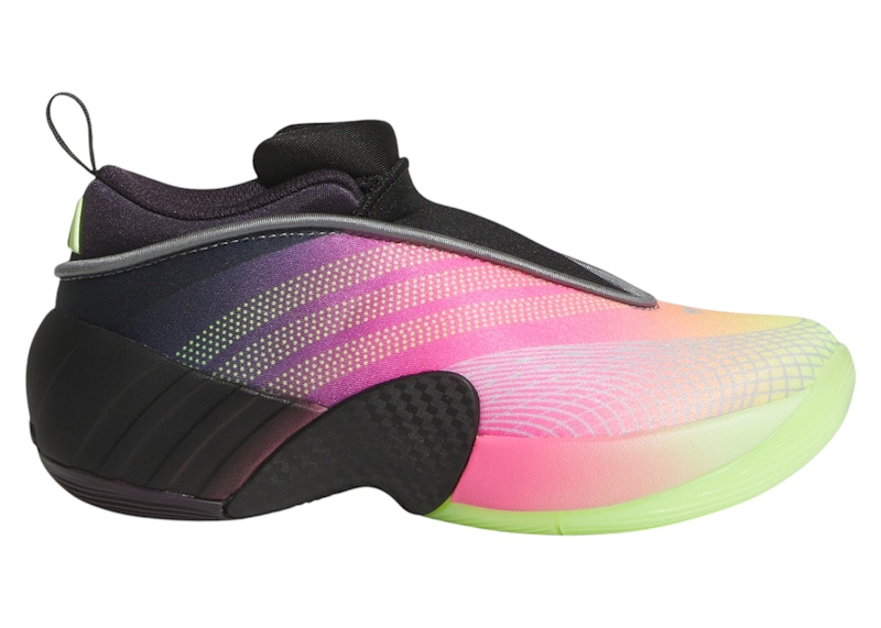 Pre-owned Adidas Originals D.o.n. Issue #7 Camp Sneakers In Aurora Black/lucid Pink/hi In Multi