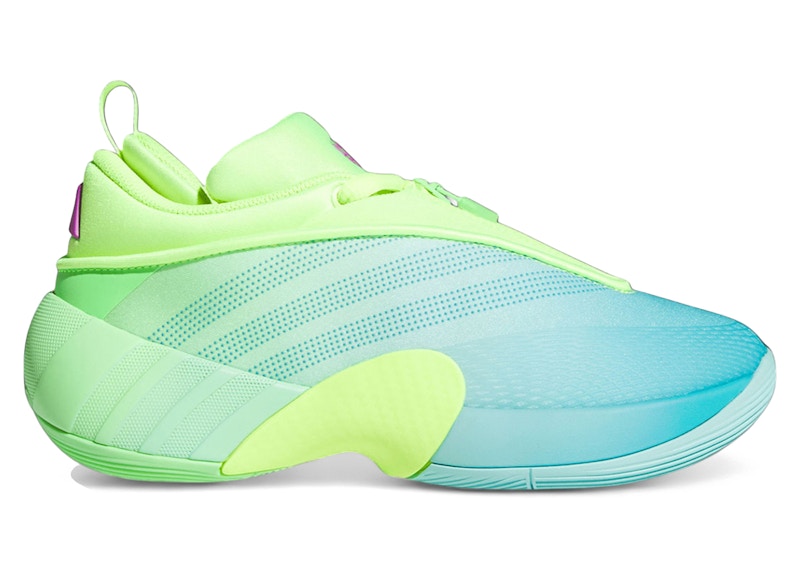 Pre-owned Adidas Originals D.o.n. Issue #7 Sneakers In Lucid Lemon/flash Aqua/lime Burst