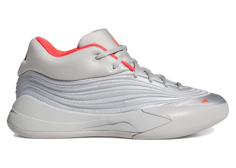 adidas Dame 10 Silver Metallic Lucid Red