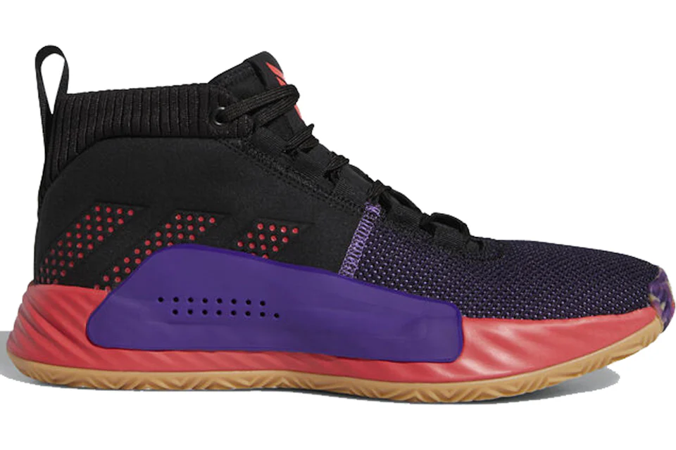 adidas Dame 5 Black Red Purple