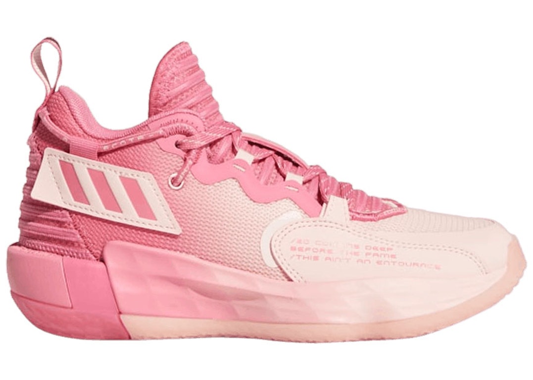 Pre-owned Adidas Originals Adidas Dame 7 Dame Dolla (kids) In Rose Tone/icey Pink/cloud White
