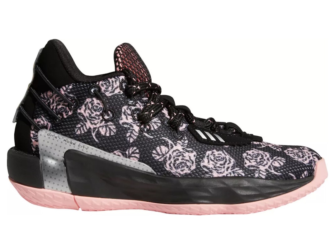 Pre-owned Adidas Originals Adidas Dame 7 Rose City All-star Game (gs) In Core Black/glow Pink/silver Metallic