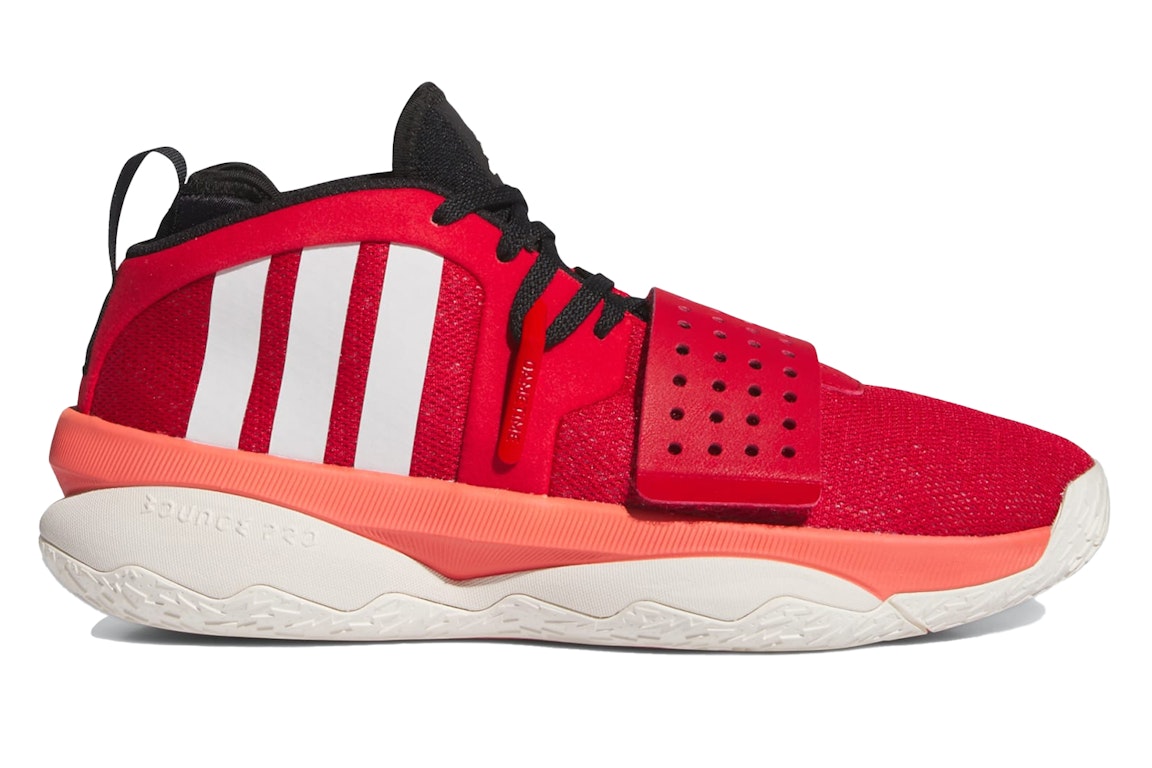 Pre-owned Adidas Originals Adidas Dame 8 Extply Best Of Adi In Better Scarlet/cloud White/preloved Scarlet