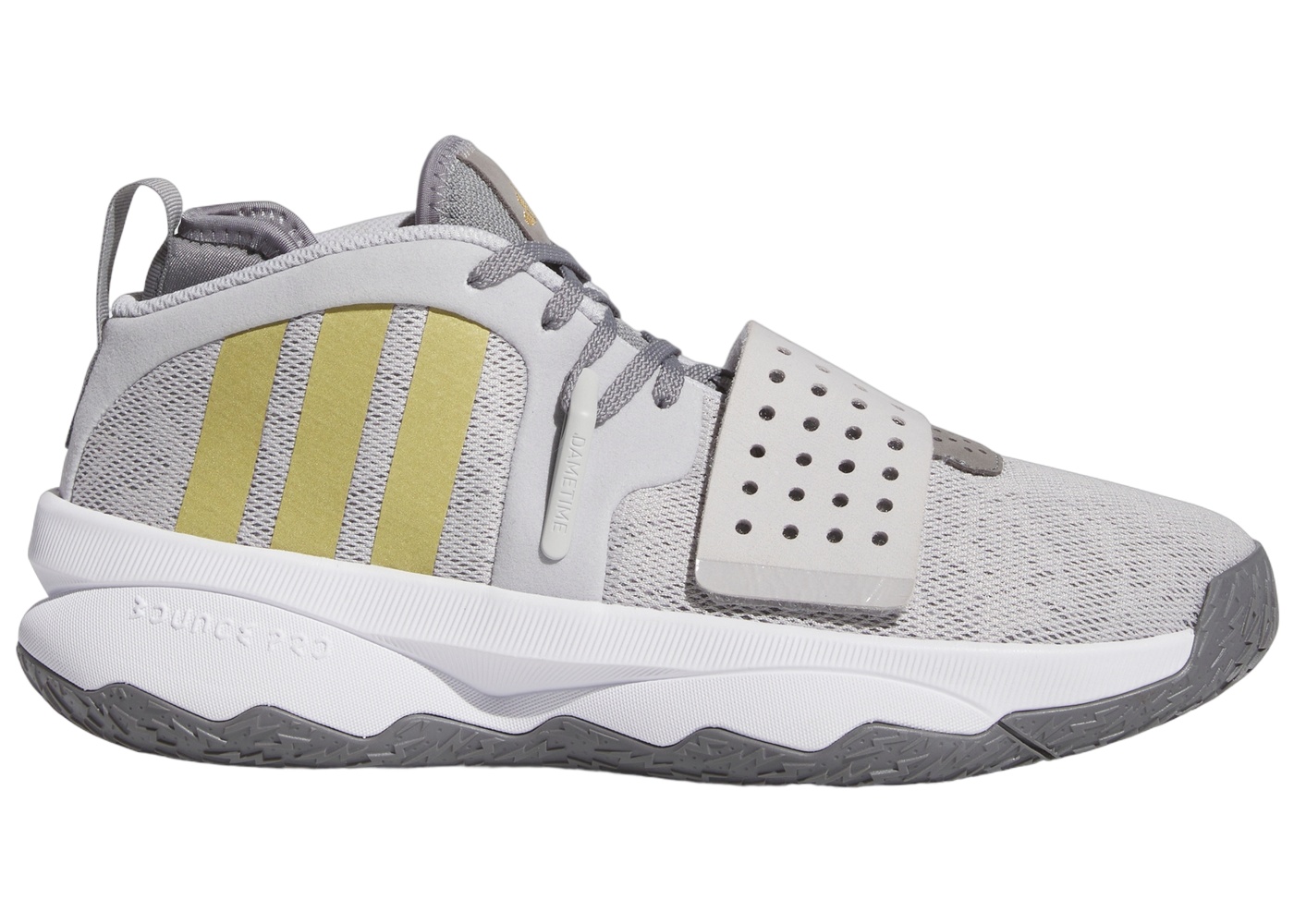 adidas Dame 8 EXTPLY Light Solid Grey Gold Metallic Grey Three ...