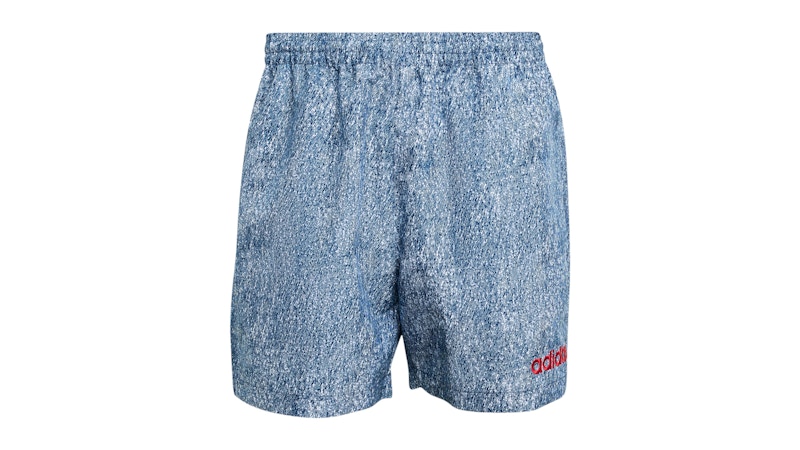 adidas Denim Graphic Shorts White Dark Blue Men's - SS26 - US