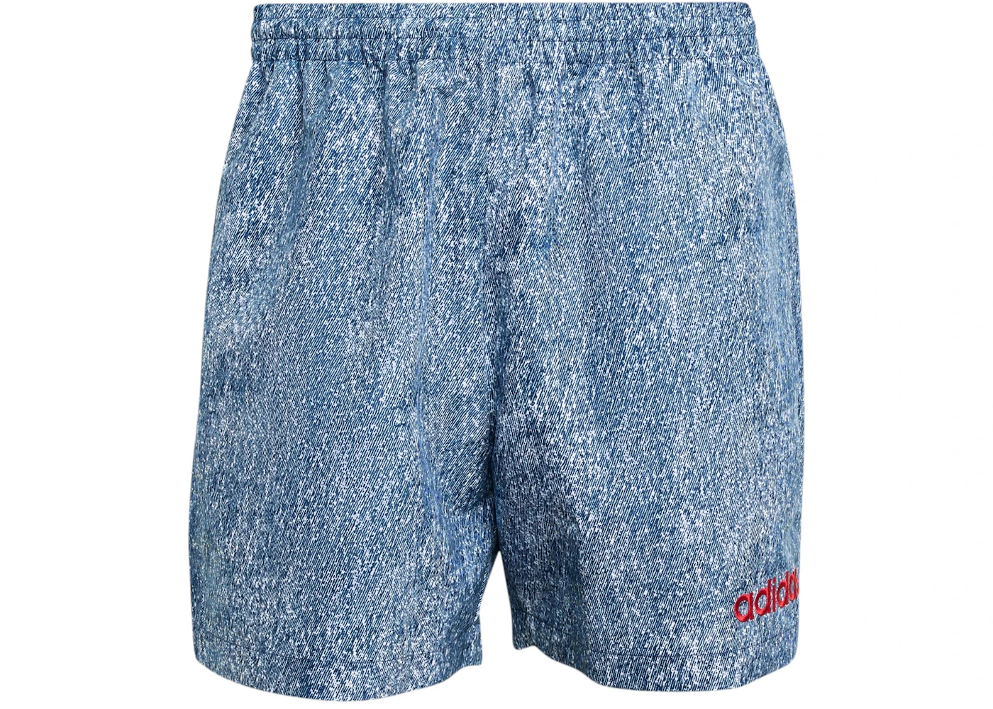 adidas Denim Graphic Shorts White Dark Blue Men's - SS26 - US