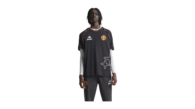 adidas Drama Call T-Shirt Manchester United Black Men's - FW25 - US