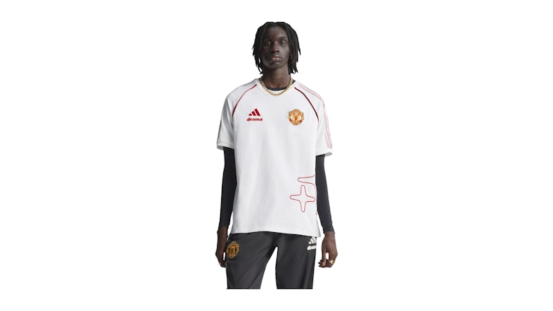 adidas Drama Call T-Shirt Manchester United White Men's - FW25 - US