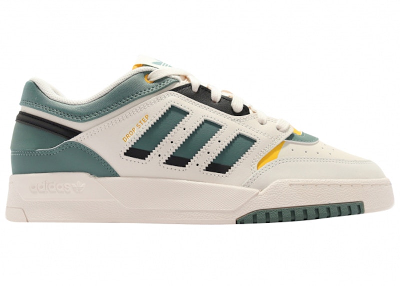 adidas Drop Step Low Chalk White Tech Emerald