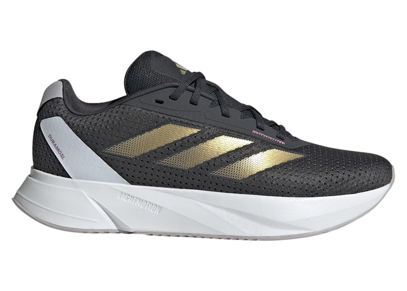 Pre-owned Adidas Originals Duramo Sl (women's) Sneakers In Carbon/gold Metallic/preloved Purple