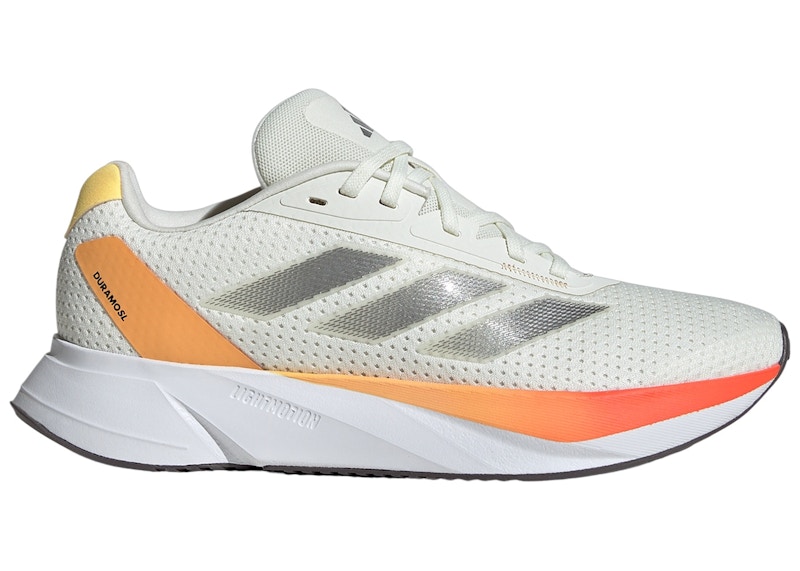 Pre-owned Adidas Originals Duramo Sl (women's) Sneakers In Ivory/iron Metallic/spark