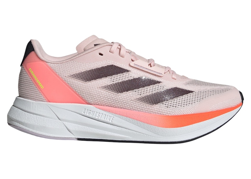 Pre-owned Adidas Originals Duramo Speed (women's) Sneakers In Sandy Pink/aurora Met./solar Red