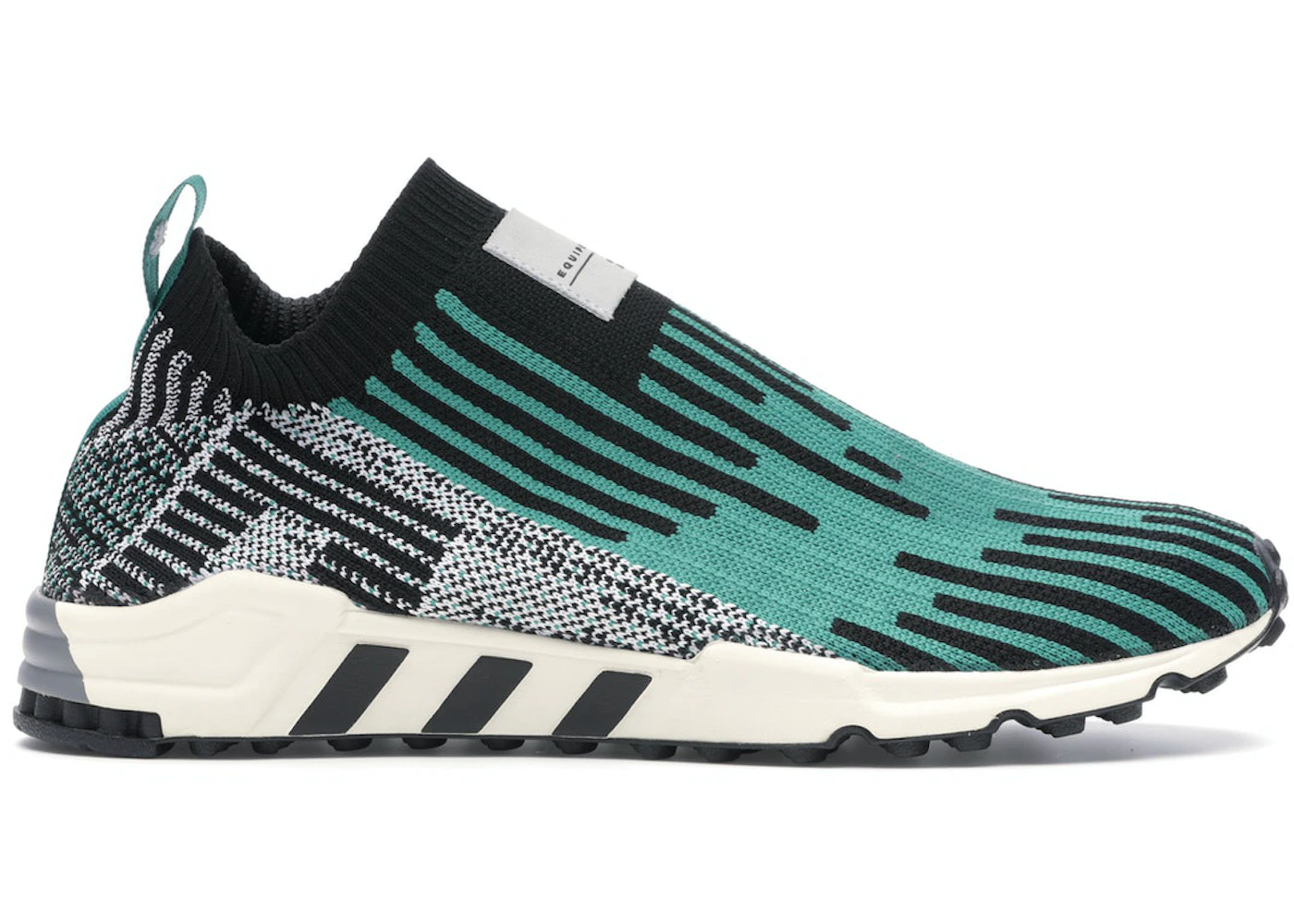 adidas EQT Support Sock Core Black Sub Green Men s B37523 US